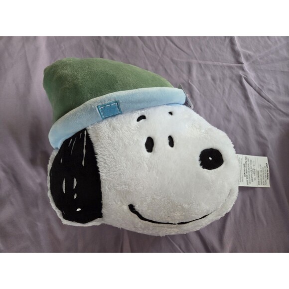 Peanuts Other - Snoopy Peanuts Plush Pillow Winter‎ Hat Holiday Christmas 2025 NWT Joe Cool